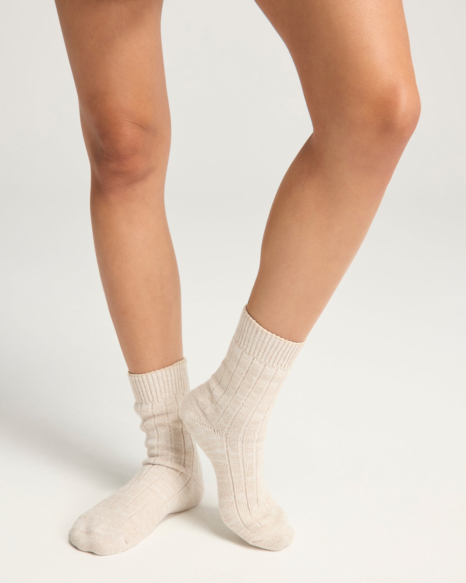 The Organic Cotton Socks 2 Pack - Black/Oatmeal