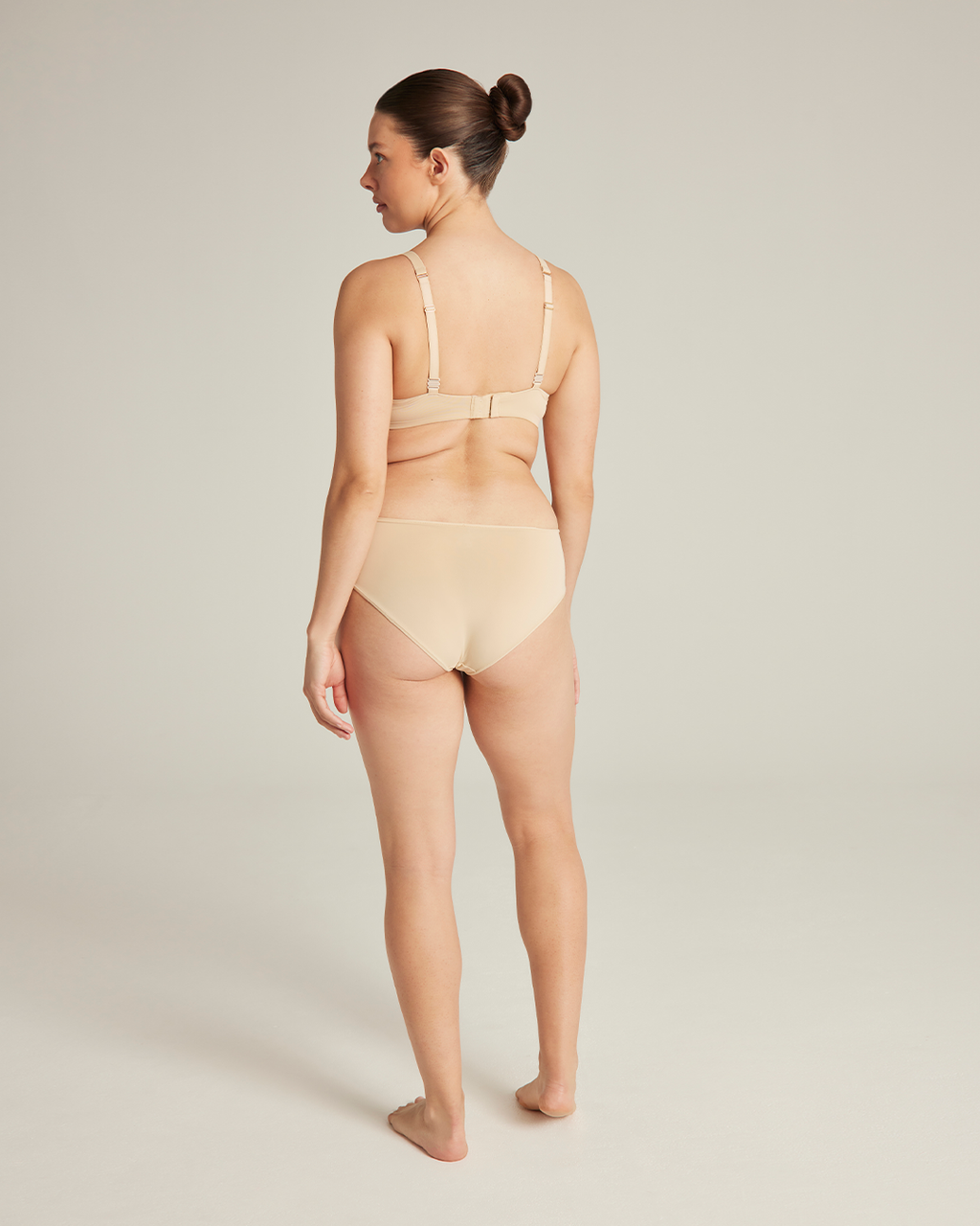 The Stretch Mid Rise Bikini Brief - Bare 01