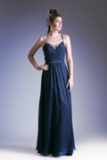 V Neckline With a Beaded Band Dress-6