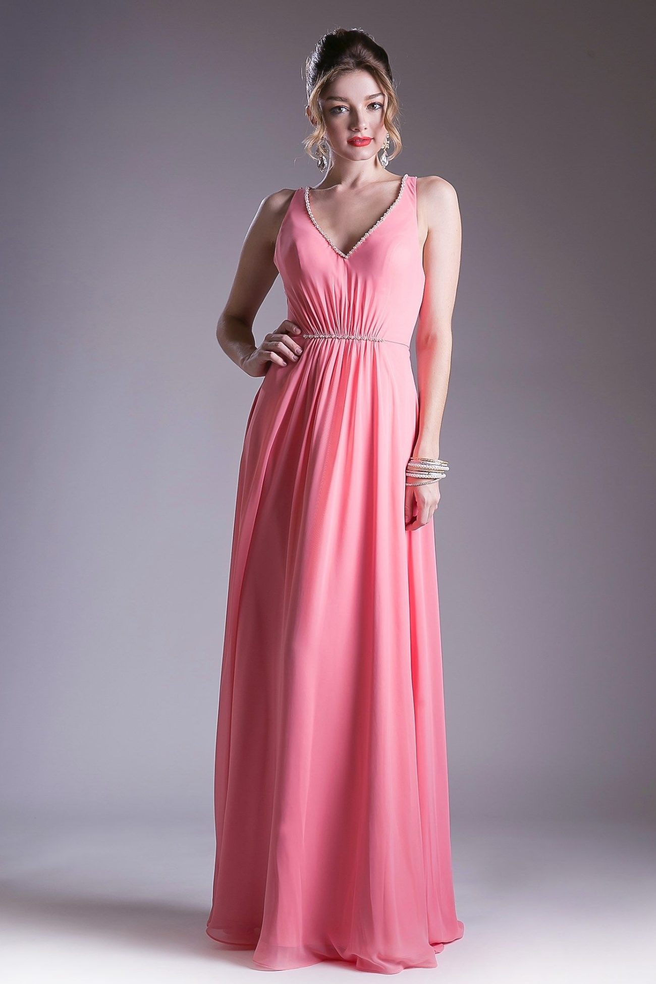 Long Strappy Back Dress-2