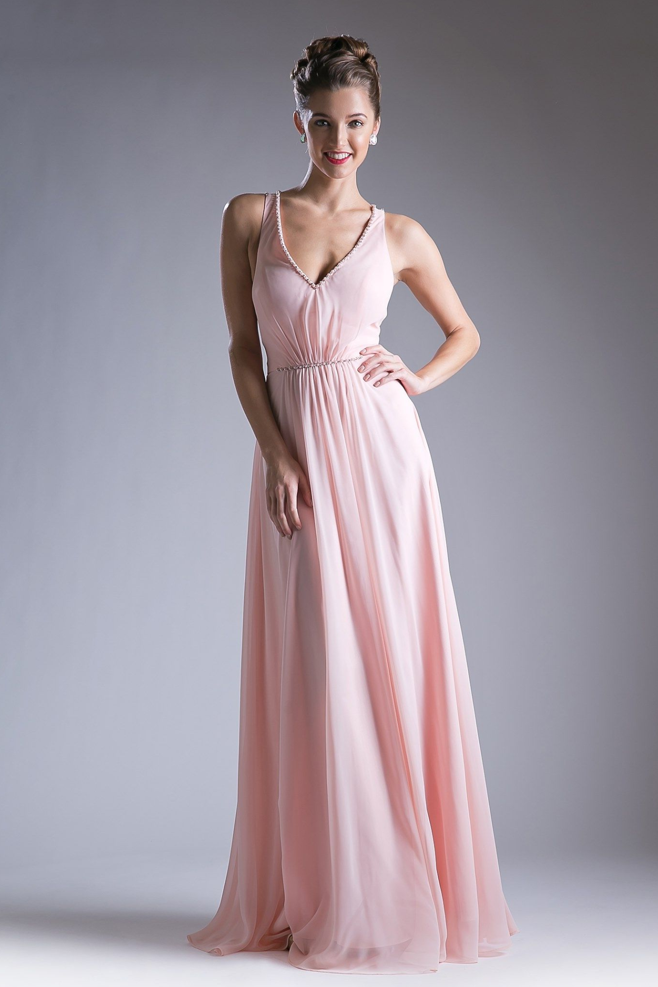 Long Strappy Back Dress-1