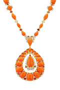 Paloma Fire Opal Statement Necklace Gold