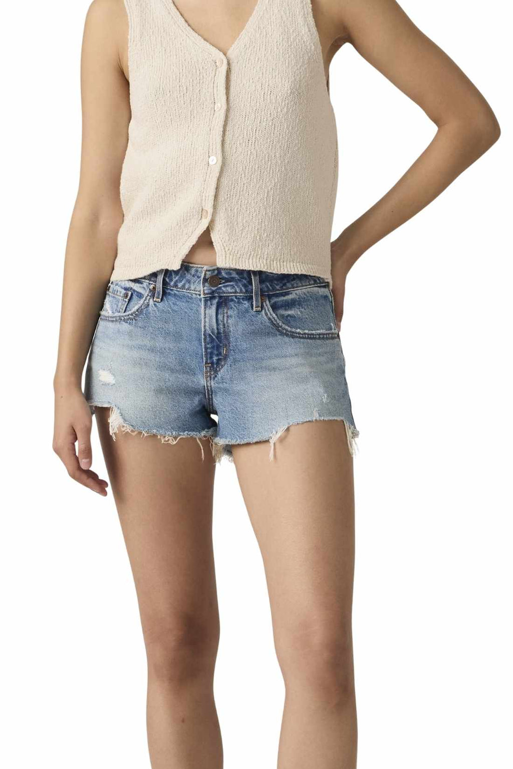 LEVI'S - Short donna a vita bassa  - Taglia 31-4