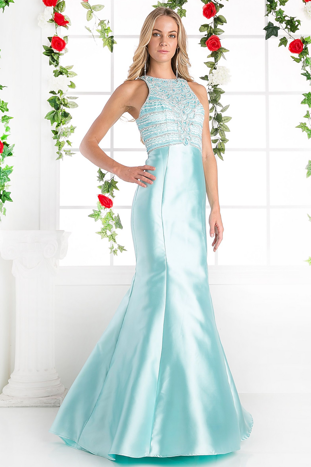 Open Cut-Out Back Dress-1