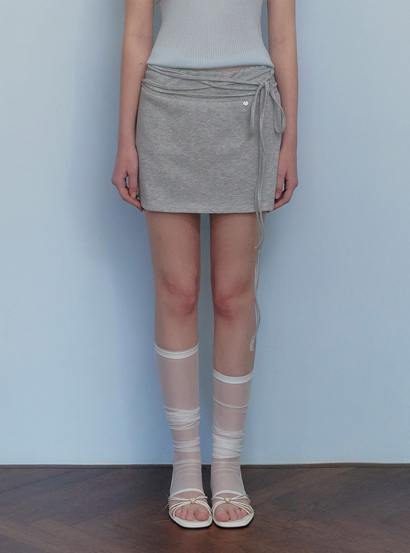 Trick strap banding mini skirt-2