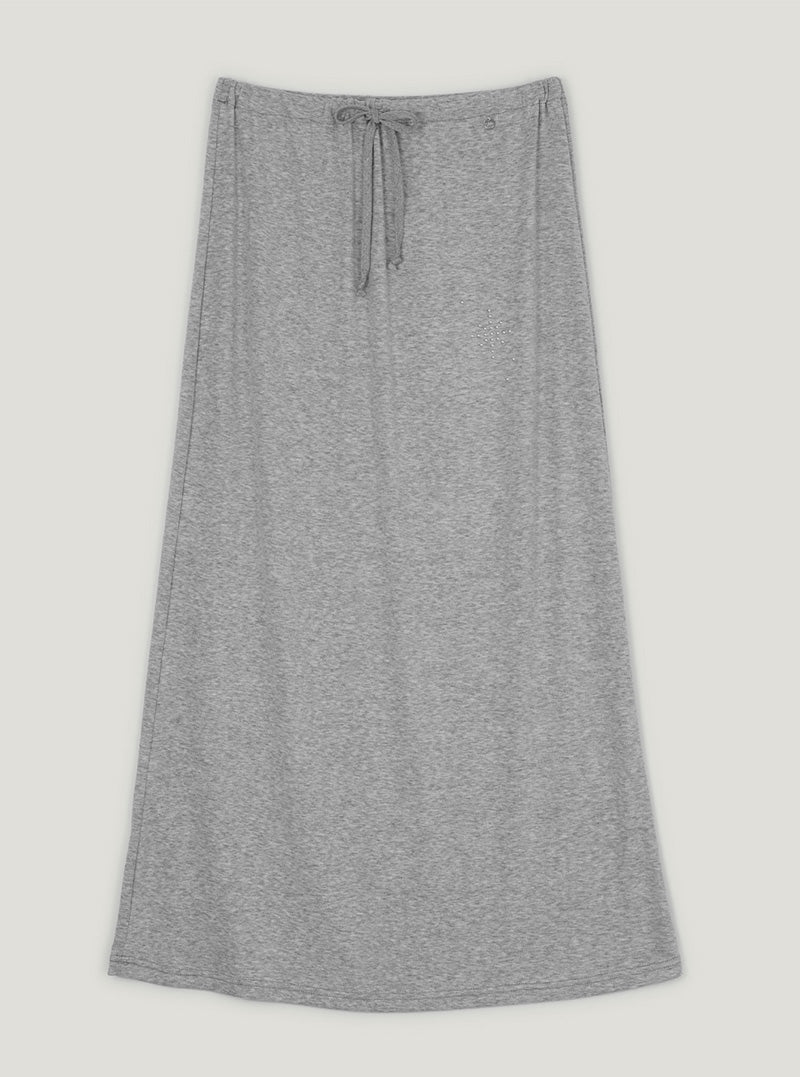 Heco stud banding long skirt-5