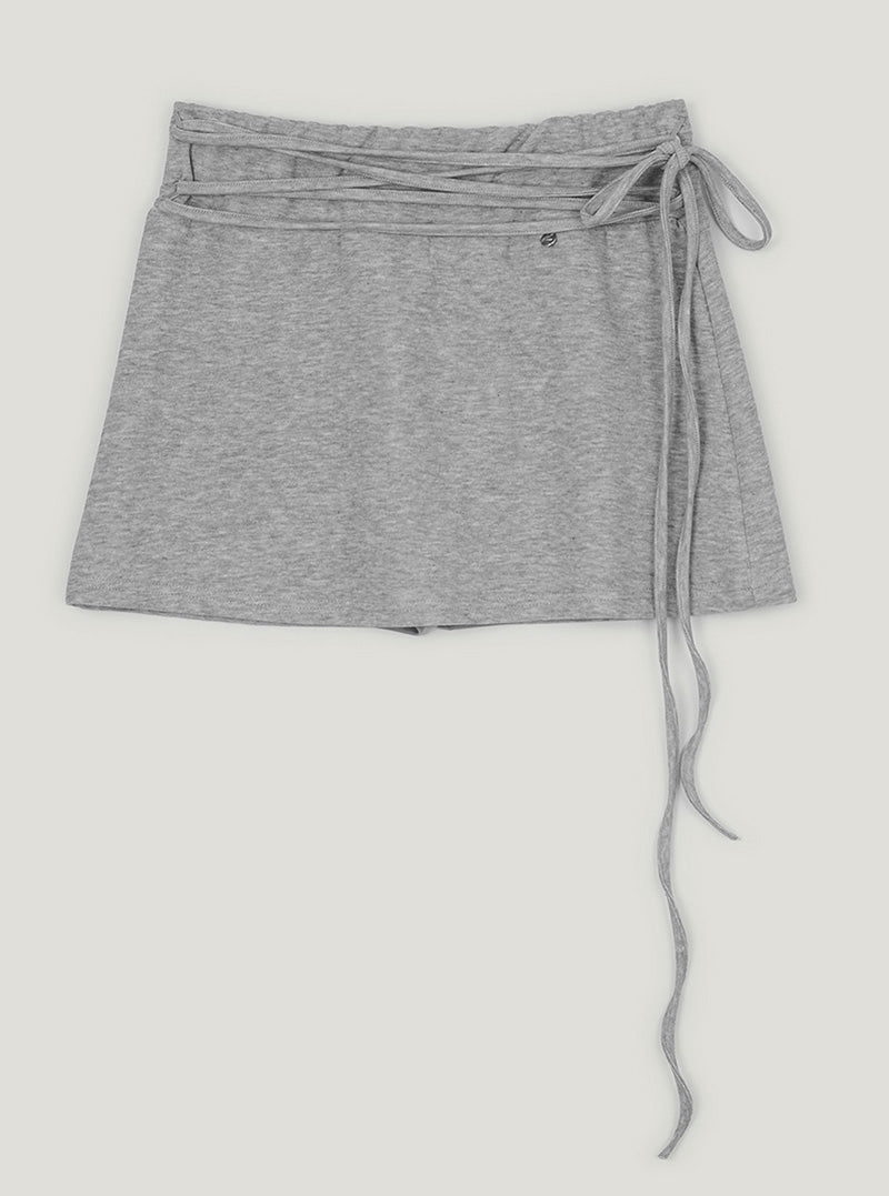 Trick strap banding mini skirt-5