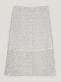 Rutten flower embroidery see-through long skirt-5