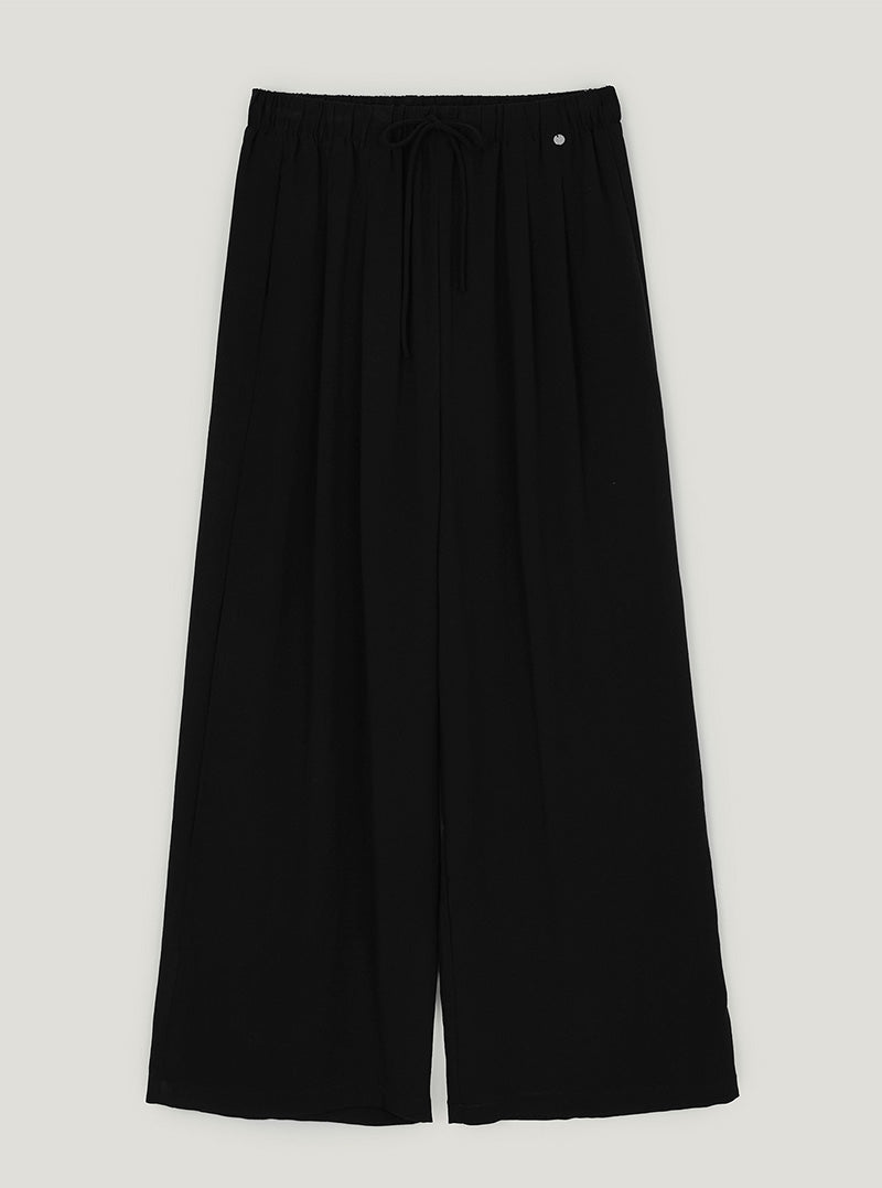 Ont linen pintuck banding long pants-6