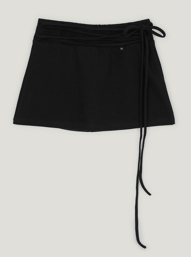 Trick strap banding mini skirt-6