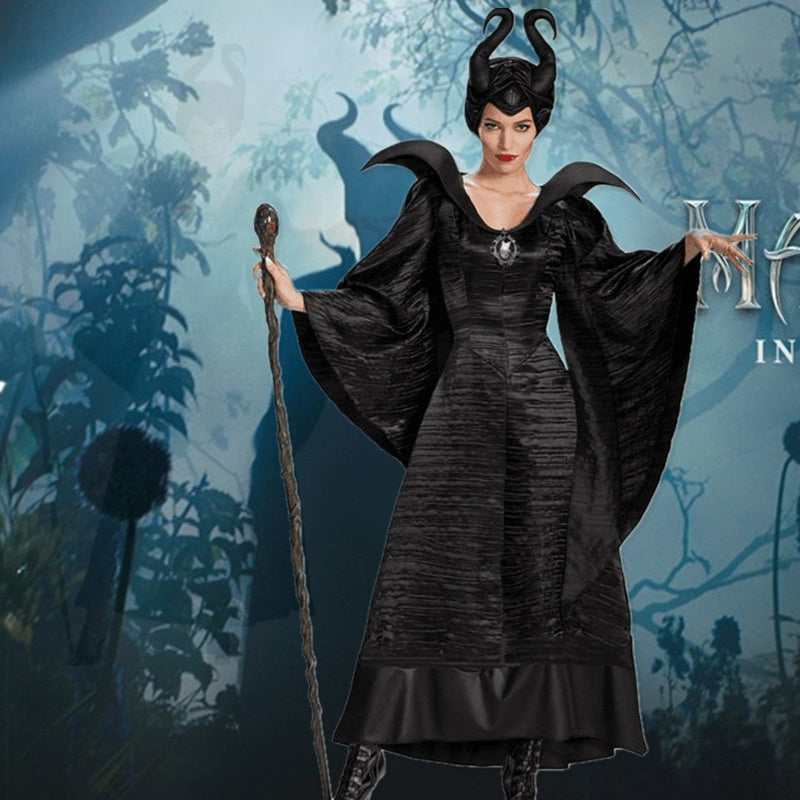 Sleeping Beauty Maleficent Witch Costume Halloween Witch Dress Party Cosplay Dress