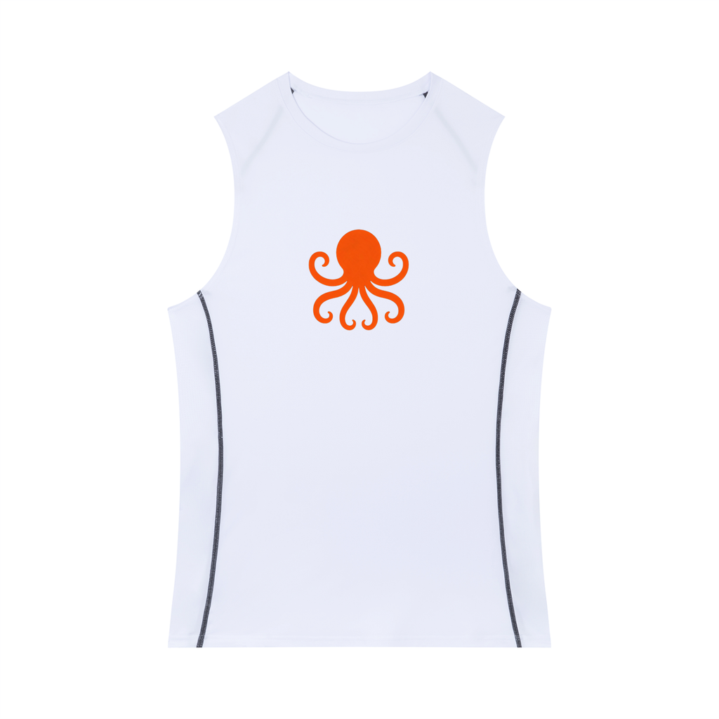 Men's Slim-Fit Topstitch Tank Top