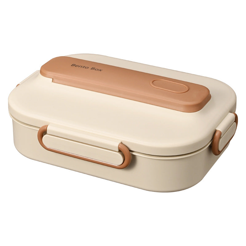 Microwave-heatable 304 stainless steel compartment sealed insulation lunch box lunch box