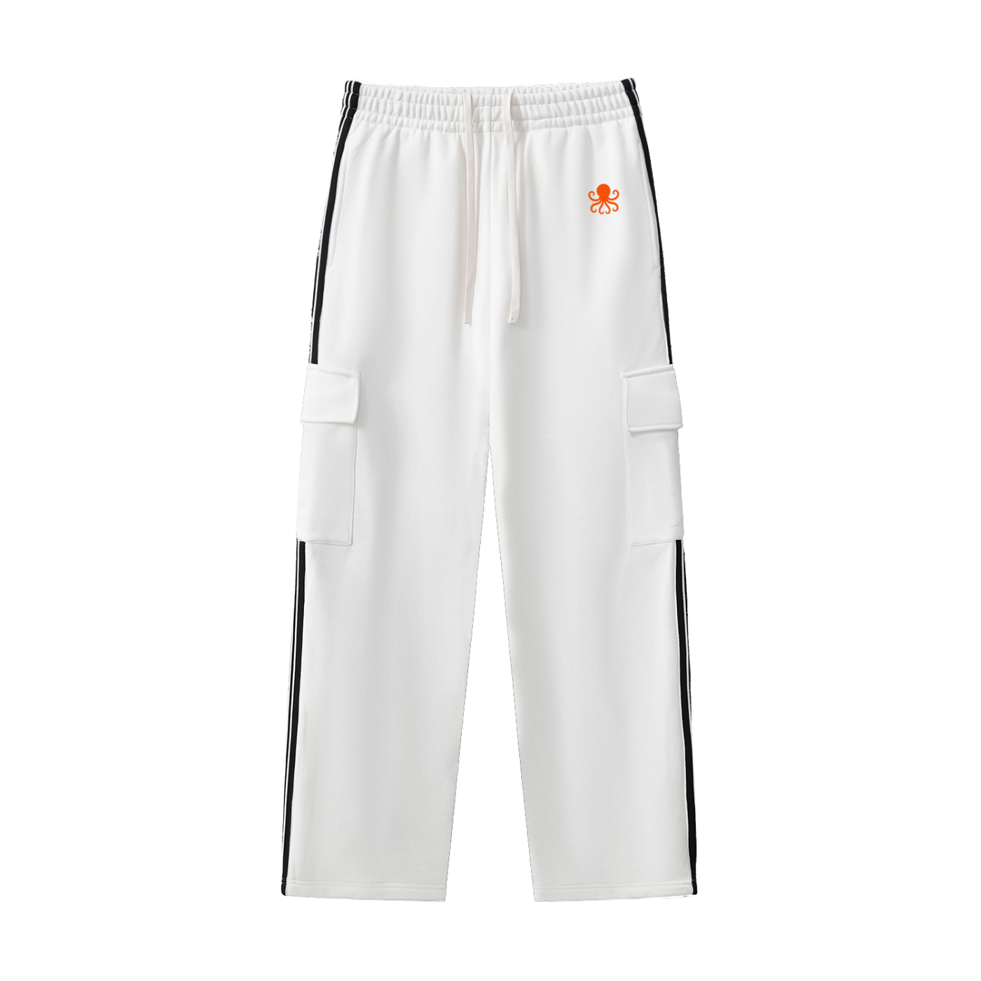 Side Stripe Straight-Leg Pants