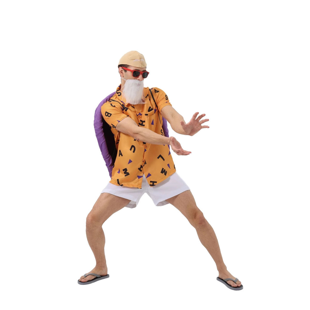 Halloween Dragon Ball Men's Turtle Hermit Cosplay Costume Male Character Turtle Man Outfit