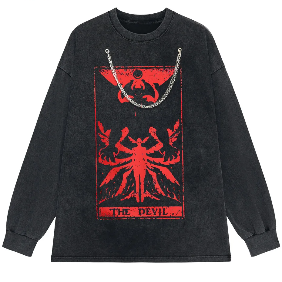 Devilman Crybaby Anime Graphic T-Shirt Men Harajuku Cotton Tee-7