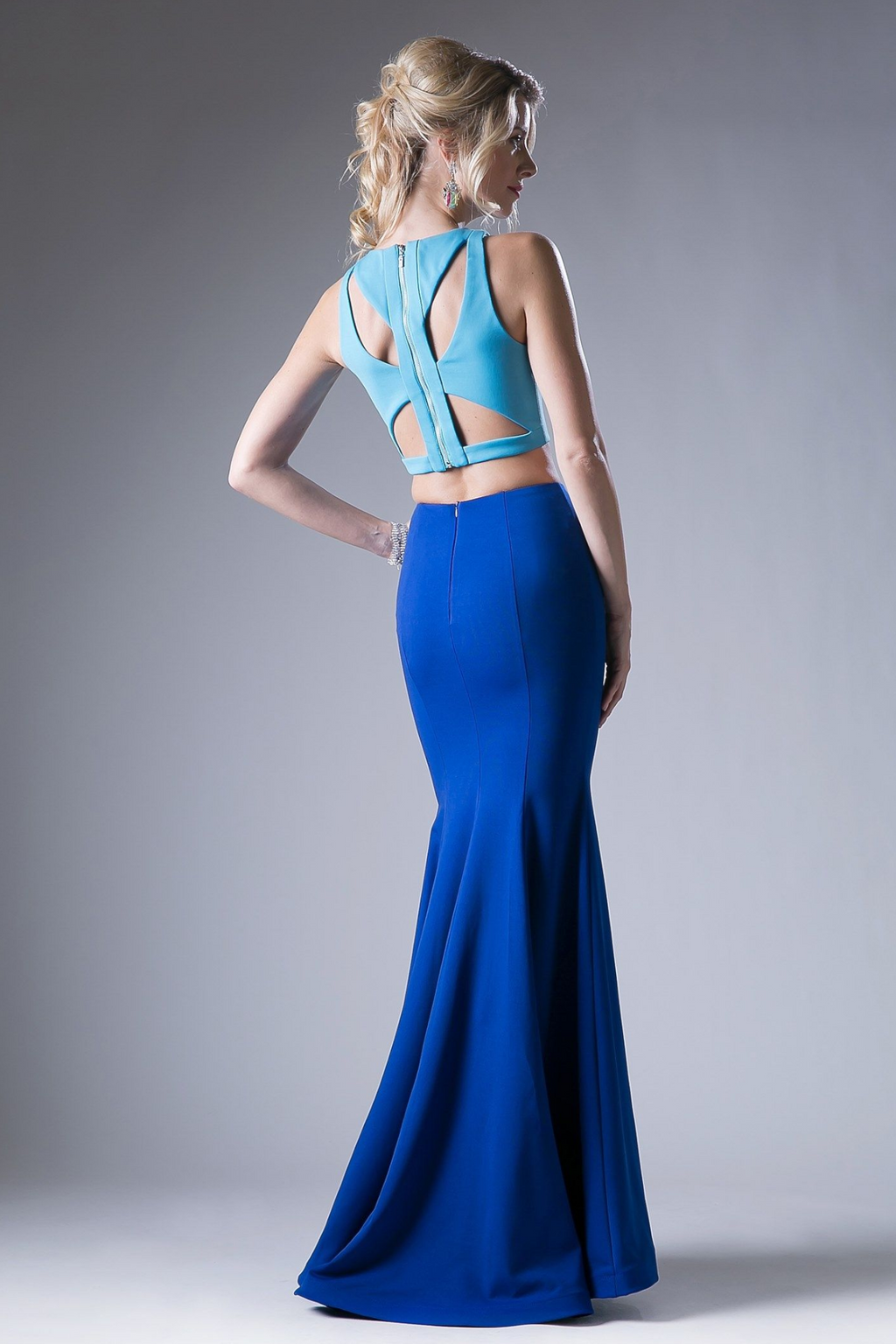 Two-Pieces Dress with a Cropped Top-0