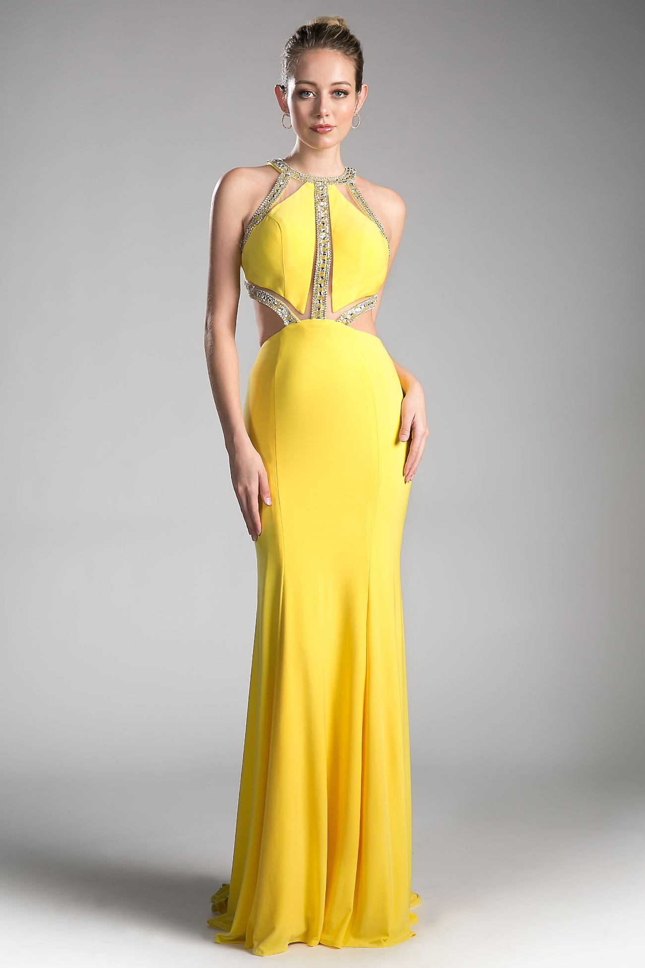 Beaded Stretch Knit Sheath Dress-4