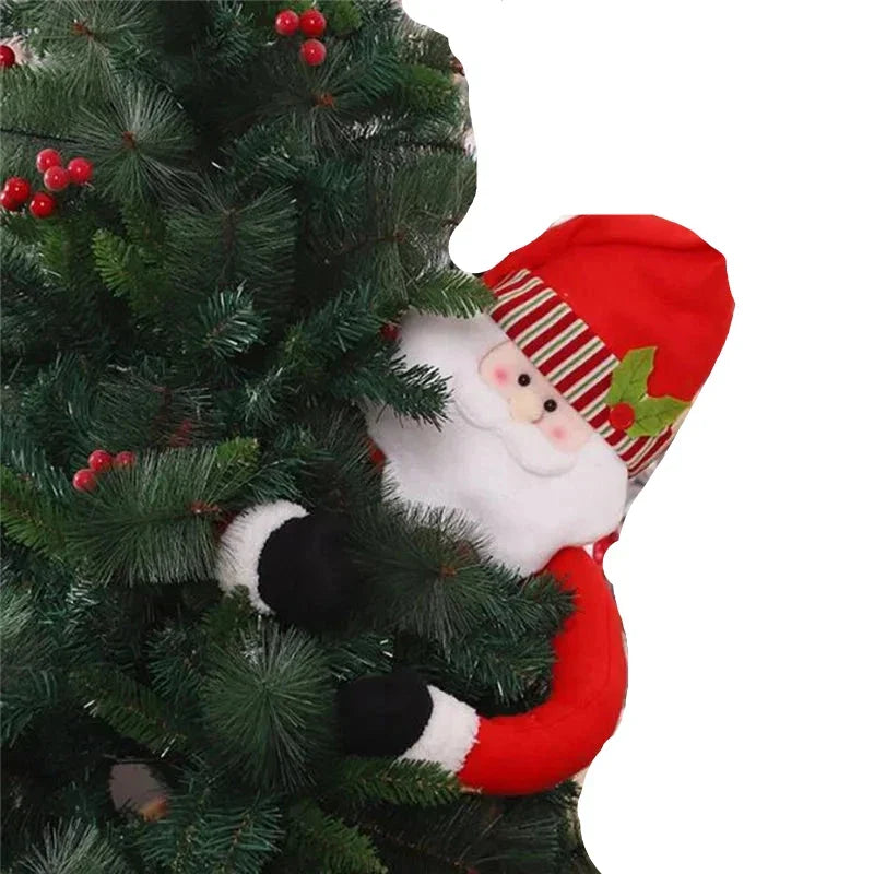 Christmas Tree Hugger Santa Claus Ornament