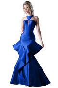 Mermaid Gown with a Deep Back Cutout-2