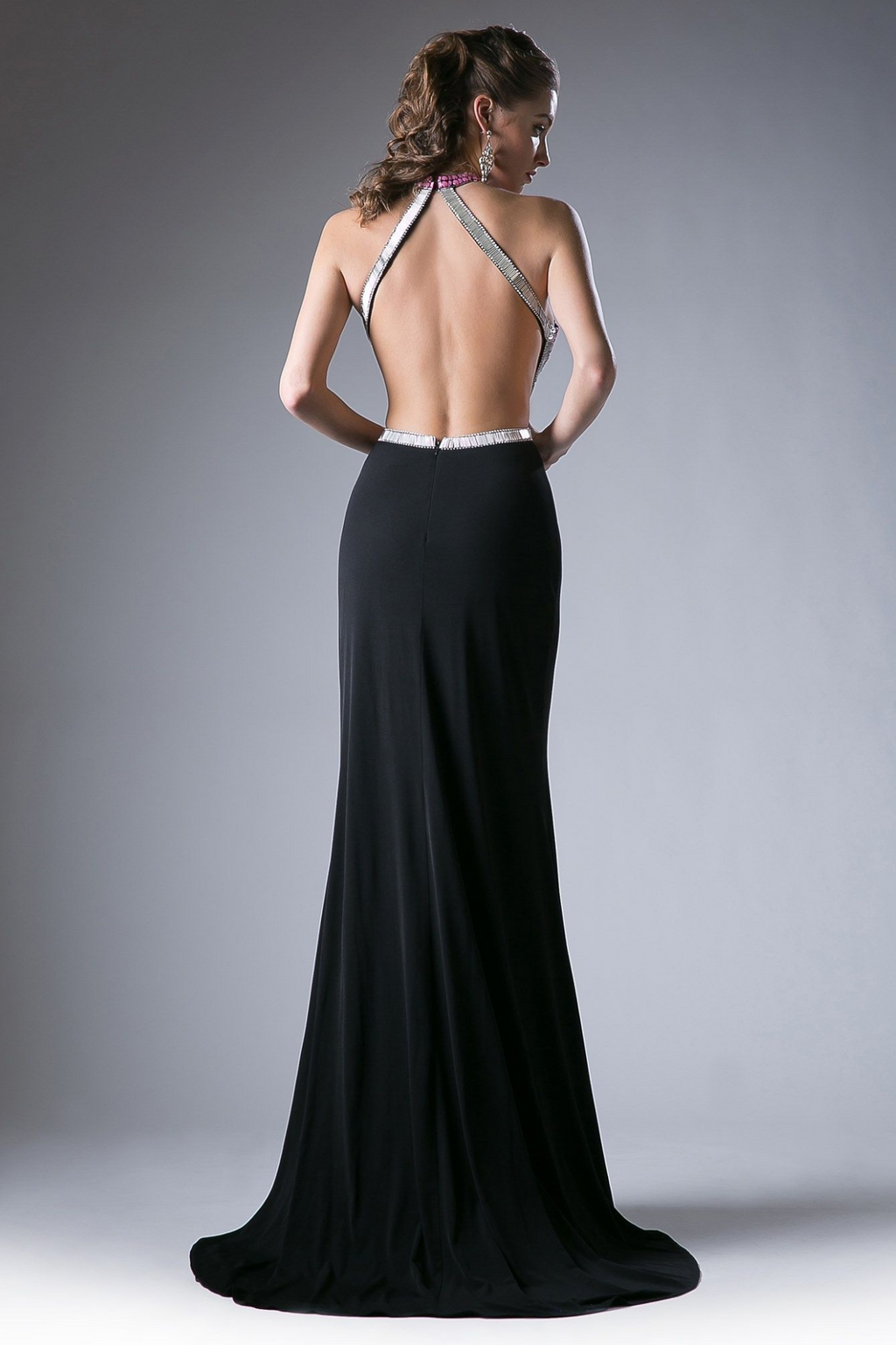 Beaded Stretch Knit Sheath Dress-1