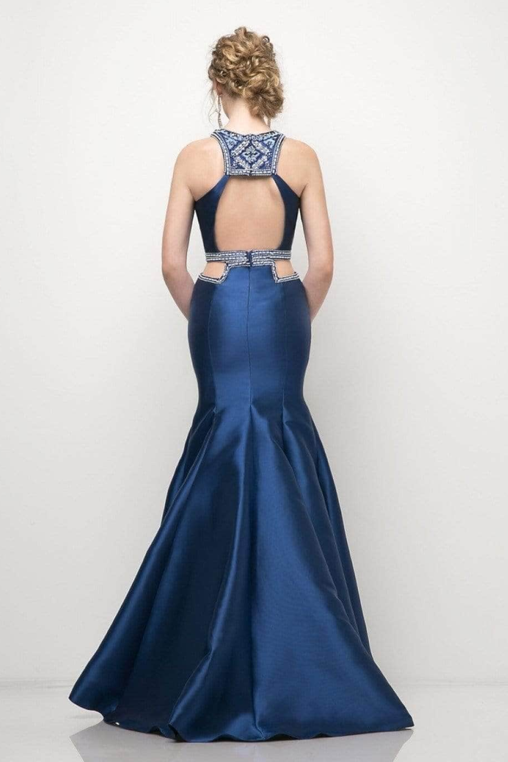 Halter Mermaid Mikado Gown-0