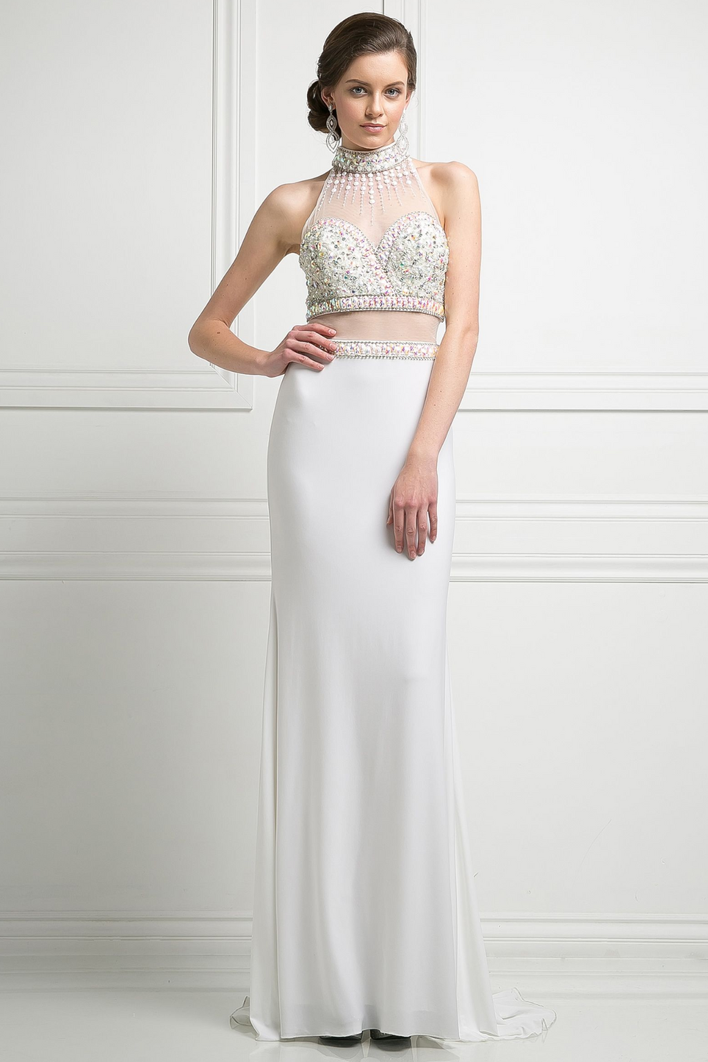 Two-Piece Long Sleeveless Dress-1