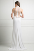 Two-Piece Long Sleeveless Dress-0