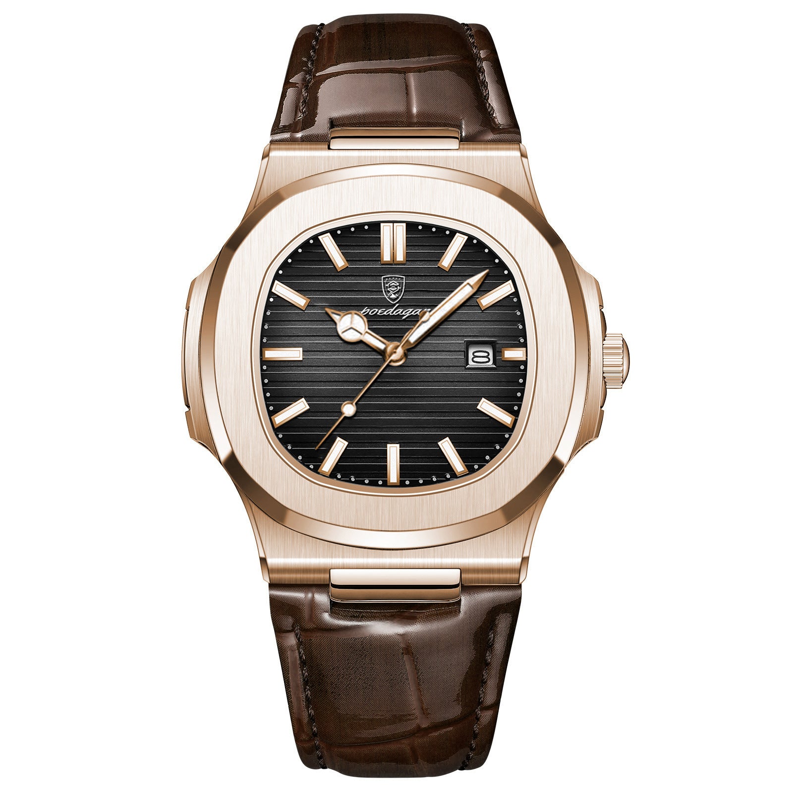 Menwaterproof luminous quartz watch