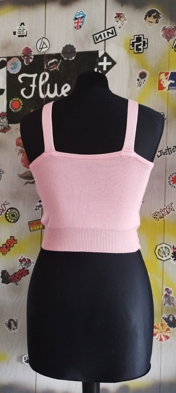 Tank Top With Love Heart Buttons-1