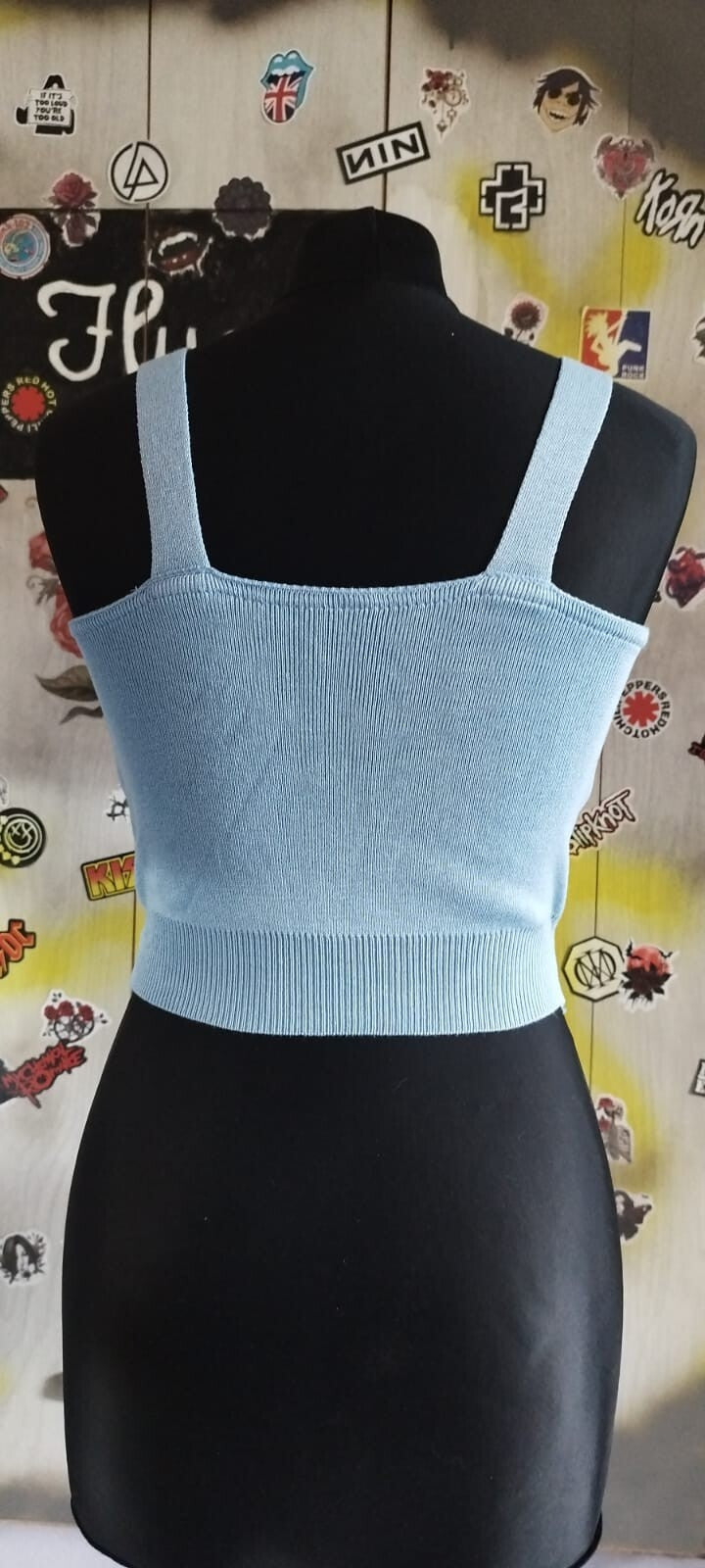 Tank Top With Love Heart Buttons-1