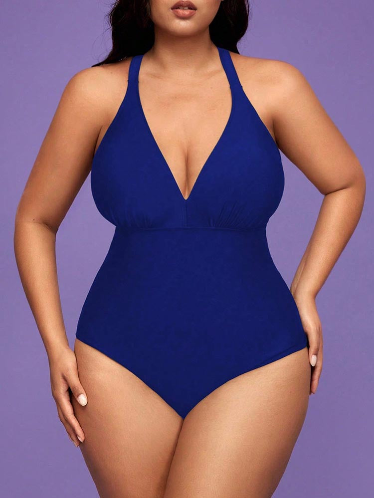 Plus Size Conservative One-Piece Swimsuit