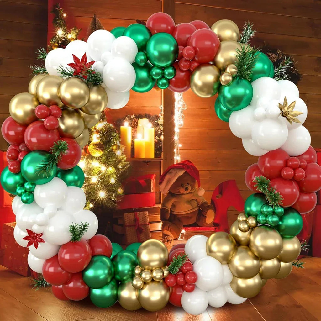 Christmas Balloon Garland Arch Kit (153 Pcs)