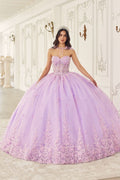 Strapless Quinceanera Ball Gown With Removable Caplet-0