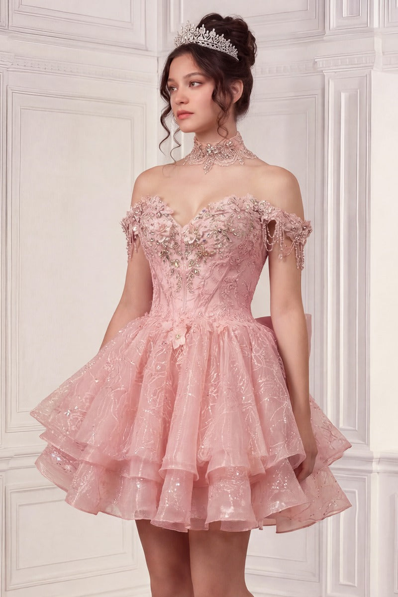 Two In One Quinceanera Ball Gown & Mini Dress-4