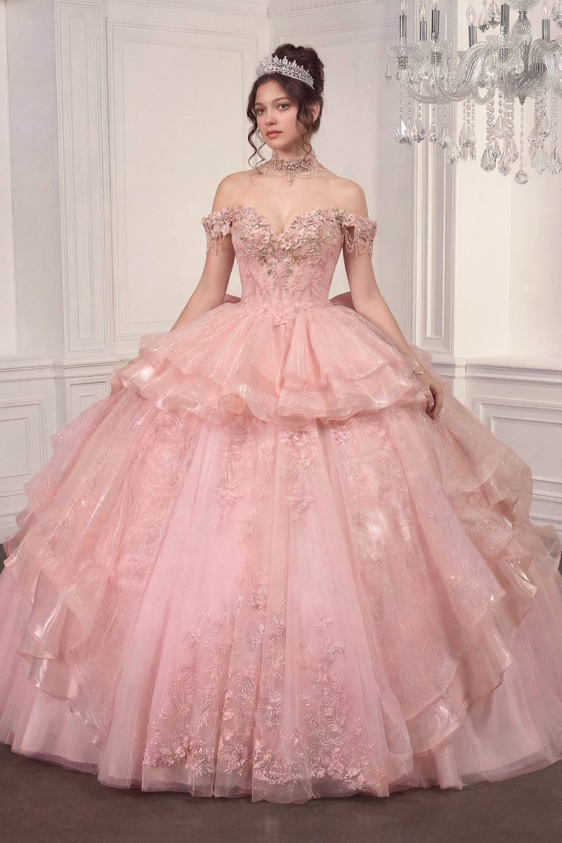 Two In One Quinceanera Ball Gown & Mini Dress-5