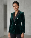 Green Double Breasted Dinner Jacket-0