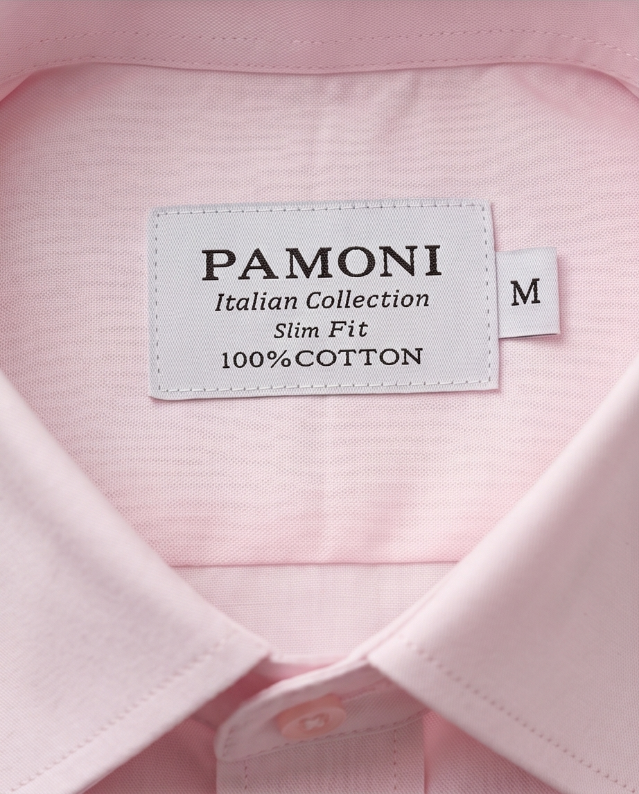Soft Pink Fine Cotton Short-Sleeve Shirt-2