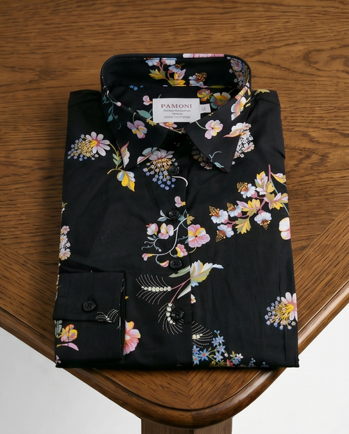 Botanical Garden Extra Fitted Cotton Shirt-1