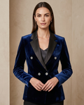 Navy Double Breasted Dinner Jacket-0