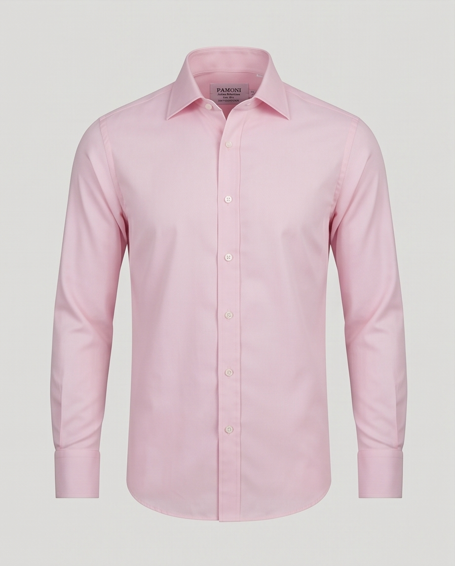 Men’s Pink Oxford Slim Fit Shirt-2