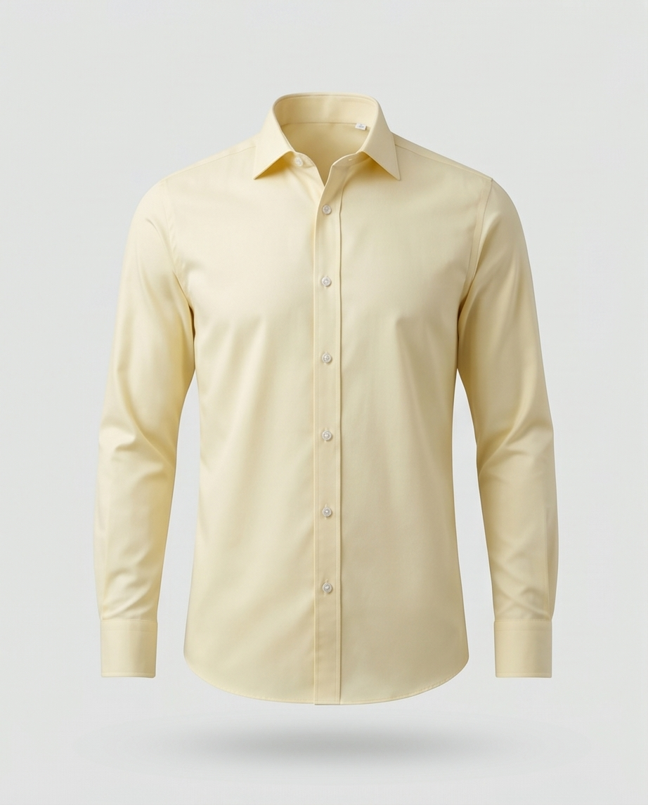 Light Yellow Oxford Shirt-1