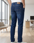 Men’s Classic Regular Fit 100% Cotton Denim Jeans – Dark Wash-0