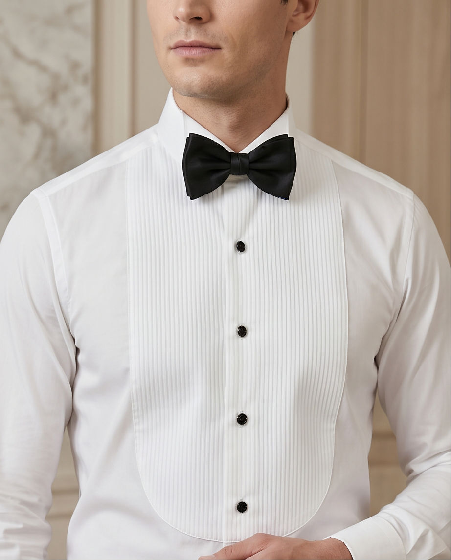 The Sovereign Pleated Tuxedo Shirt-2