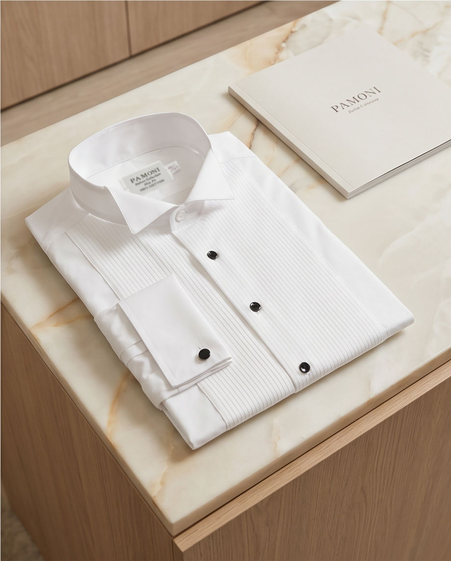 The Sovereign Pleated Tuxedo Shirt-4