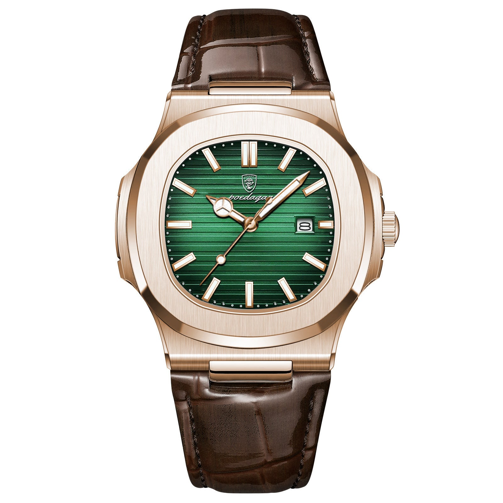 Menwaterproof luminous quartz watch