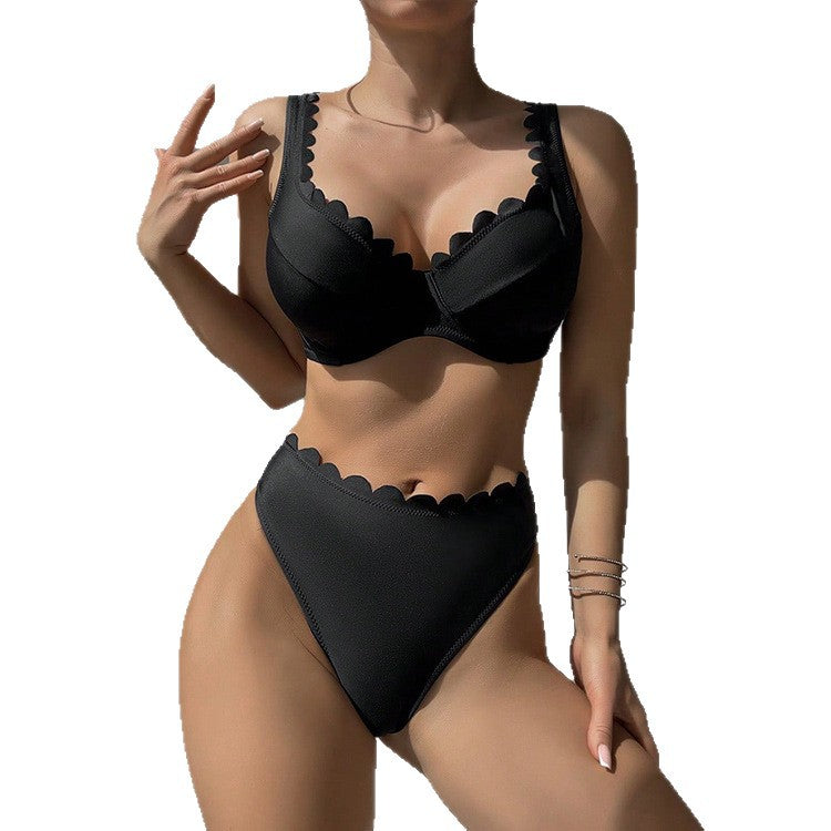 Sexy Bikini Set Women's Two-Piece Swimsuit with Straps
