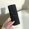 Wristband Storage Bag, Portable Korean-Style Matte PU Roll-Up Case for iWatch Watch Organizer Pouch