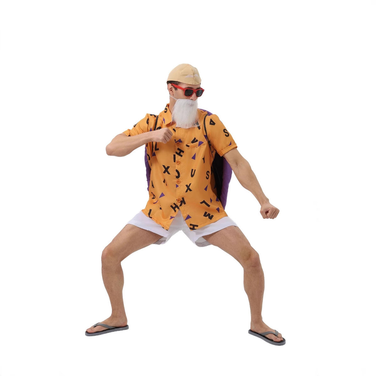 Halloween Dragon Ball Men's Turtle Hermit Cosplay Costume Male Character Turtle Man Outfit