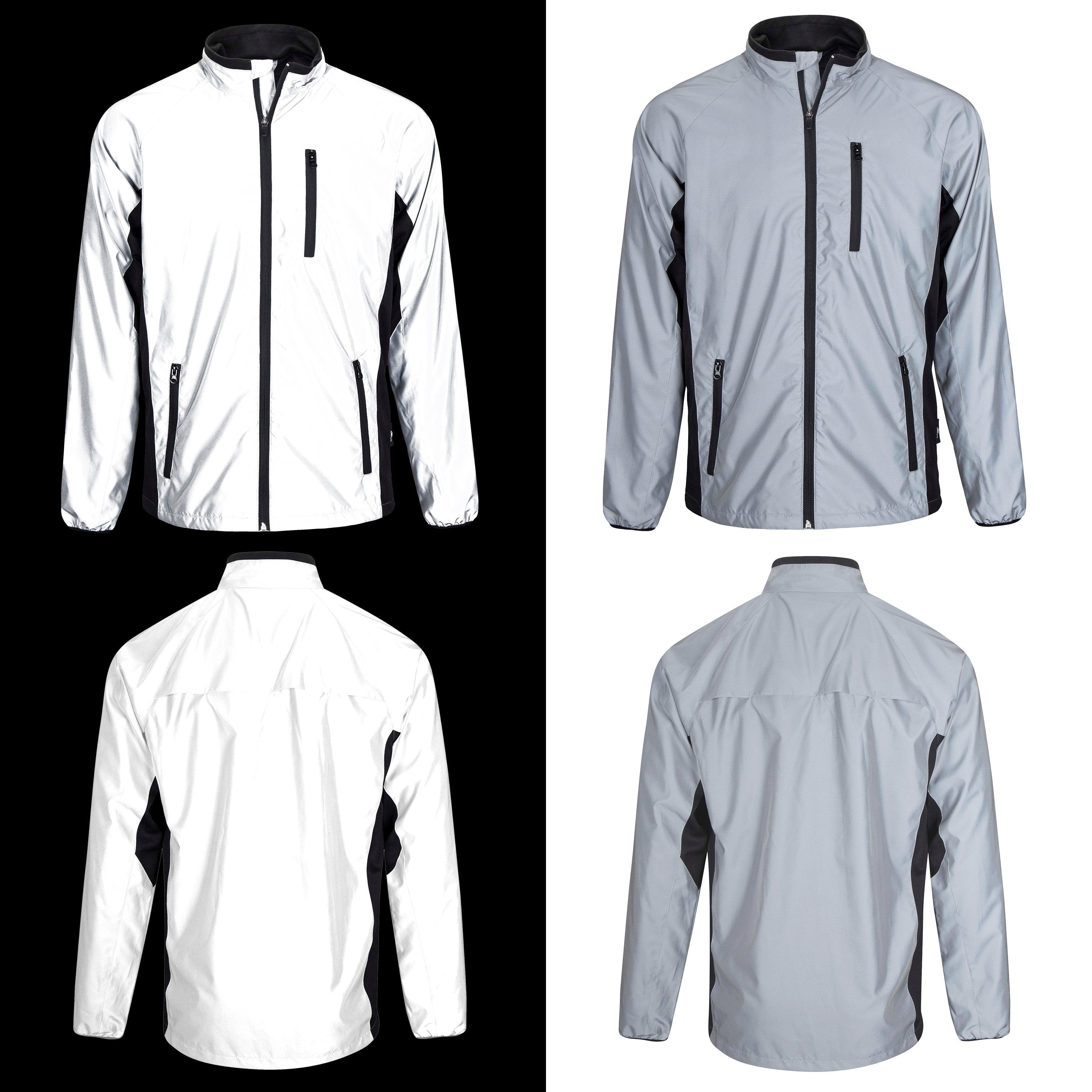 Reflective High Visibility Cycling & Running Jacket | Silver | BTR